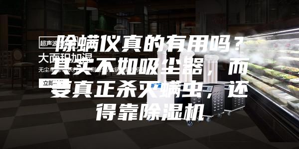 除螨儀真的有用嗎？其實不如吸塵器，而要真正殺滅螨蟲，還得靠除濕機